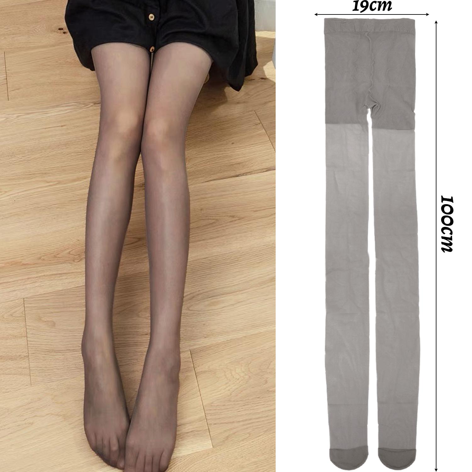1/S 0D Ultra-Dünne Strumpfhose Reißfest Damen Transparent Grau Strumpfhose Strumpfhosen Elastisch Anti-Fussel Strumpf Damen Langer Strumpf super-elastic beige
