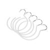 5pcs Hook Multipurpose Spa Beauty Salon Wardrobe Closet Hanging Hook for Bathrobe Scarf BeltWhite
