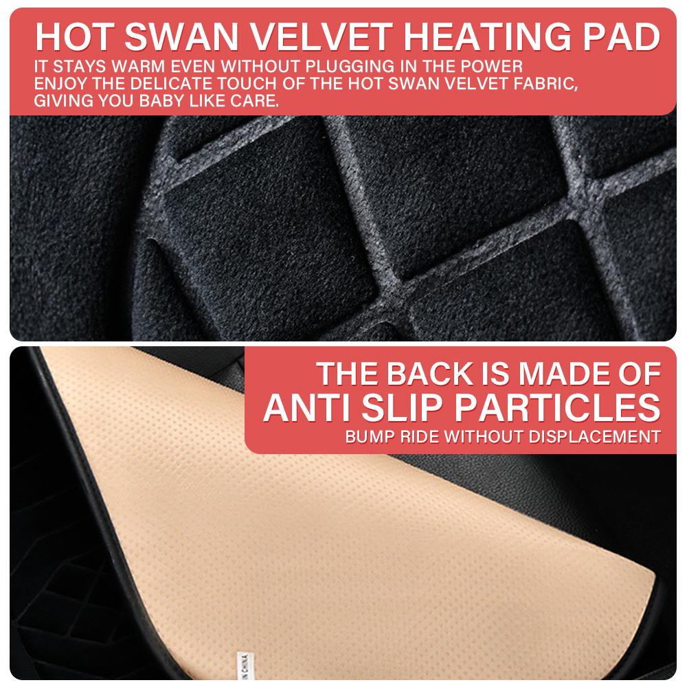 12V/24V Graphene Heated Car Seat Cushion Fast Heating Uniform Heating Suitable For  Winter Office or Home Heating Cushion
