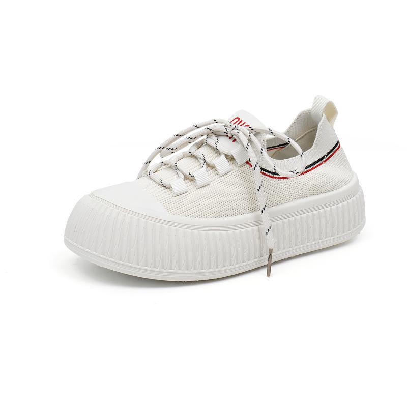 Женские повседневные вязаные кроссовки на массивной платформе — фото 5