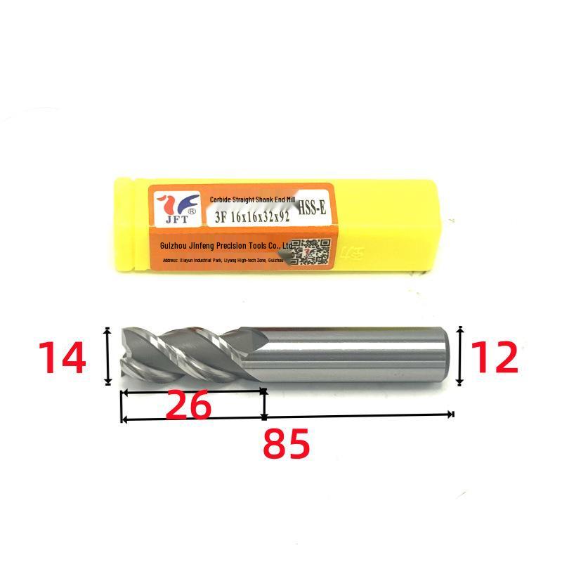Guiyang Jinfeng High-Speed Steel Three-Flute Superhard End Mill 1.5–30mm