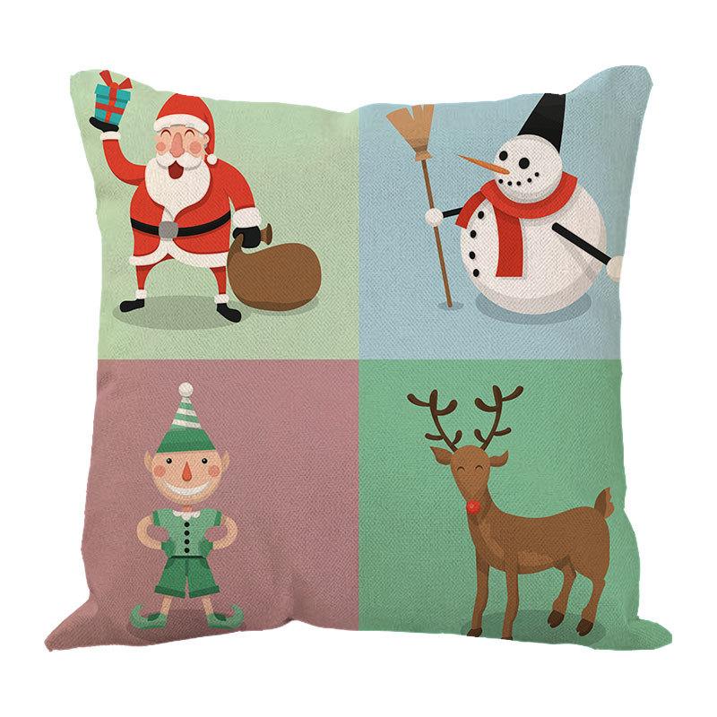 New Linen Christmas Pillows Linen Cushion Pillow Cover Pillow Pillow Car Pillow Sofa Pillow Cover
