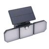 Solar Outdoor Lights 260LM 230 LED Security Lights 3 Heads Built in Solar Panel IP65 Waterproof 2200mAh for Garage Yard
