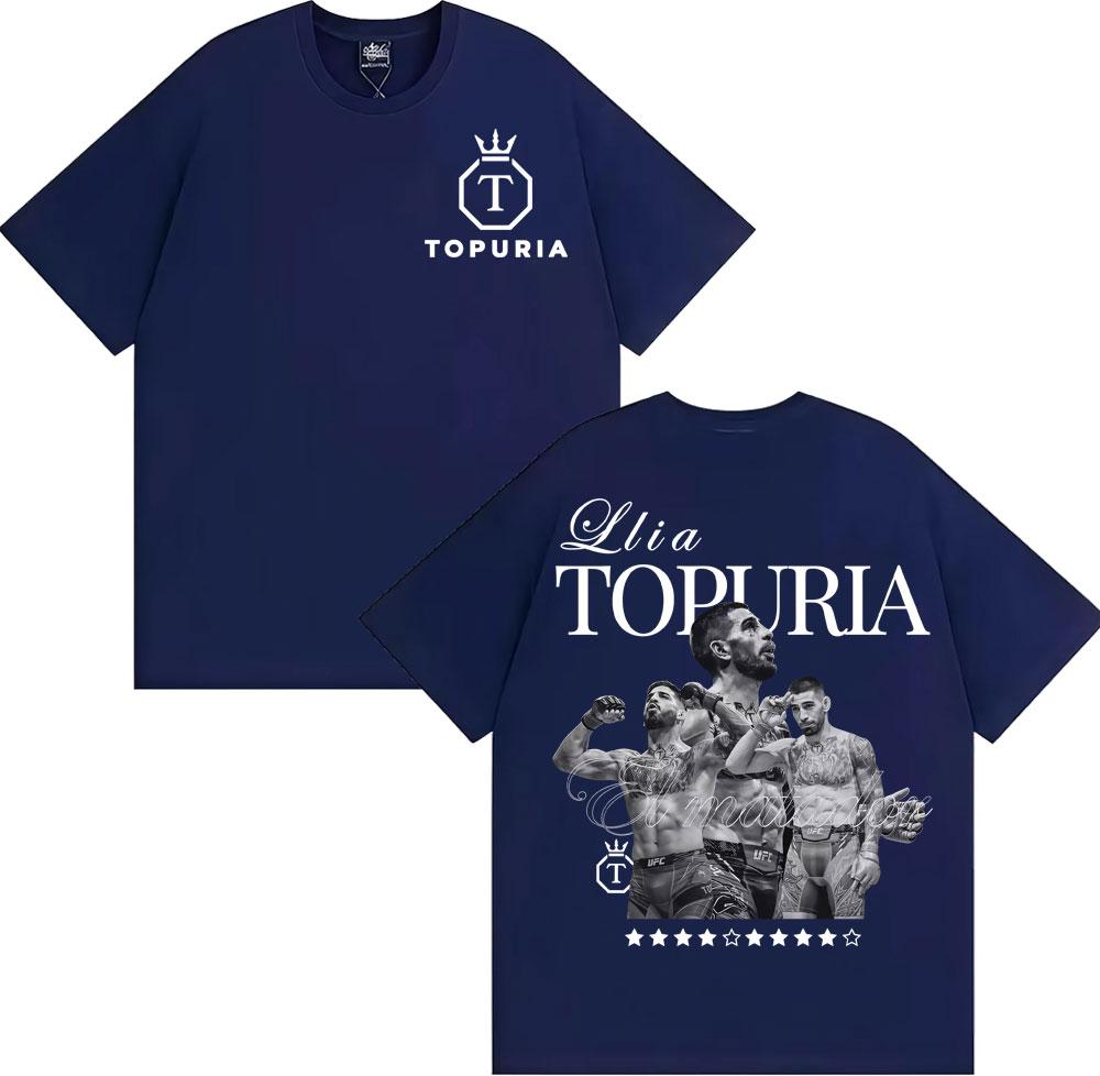 Limited El Matador Ilia Topuria Tshirt Unisexs Clothing Fashion Vintage Short Sleeve T Shirts Unisex 100 Cotton Oversized Tshirt