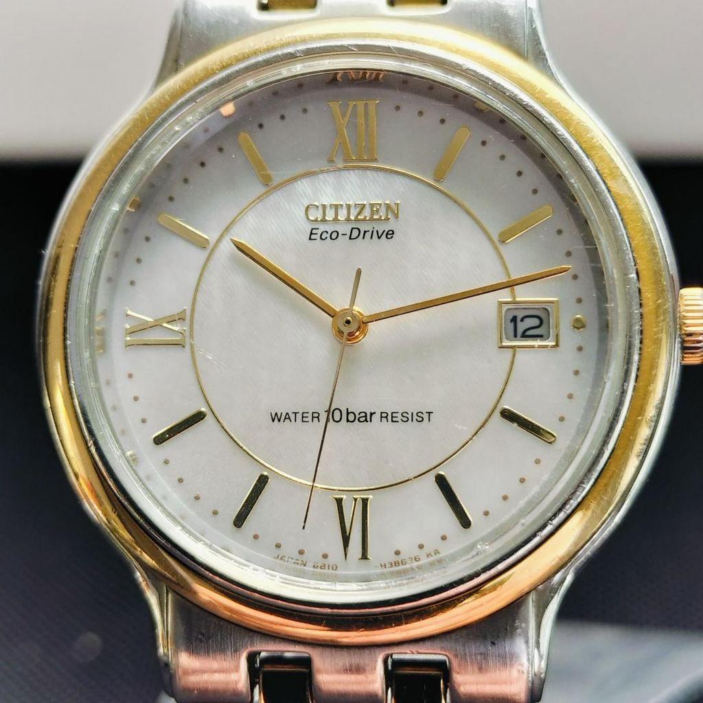 Used [In operation] Citizen Eco-Drive Date Combi Men's E110-H22749