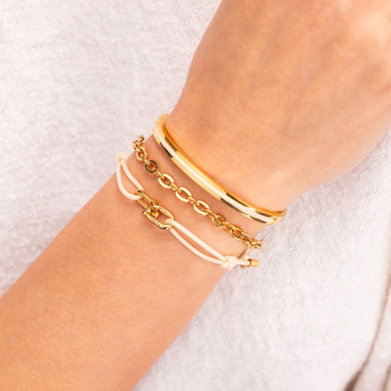 PIG & HEN (Women's) Mia Bracelet - Ivory X Gold