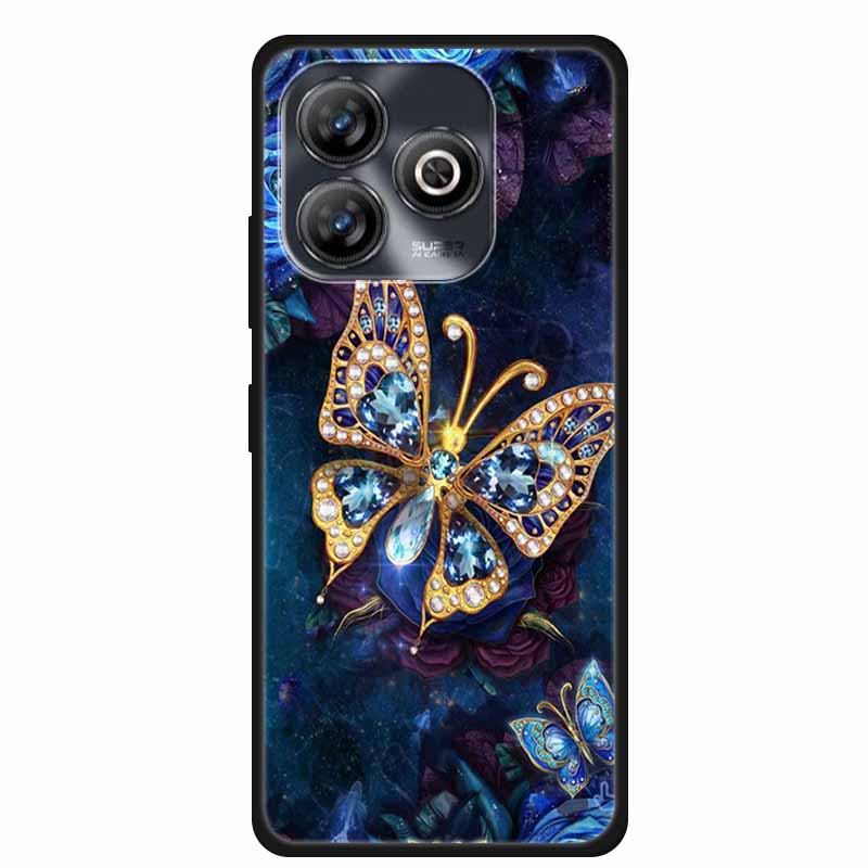 Pro ZTE BLADE A75 4G Pouzdro Zvířata Měkký Silikon TPU Pouzdra na Telefon Zadní Kryt Pro ZTE BLADEA75 Nárazuvzdorný Vlk Ochranný Cool Coque