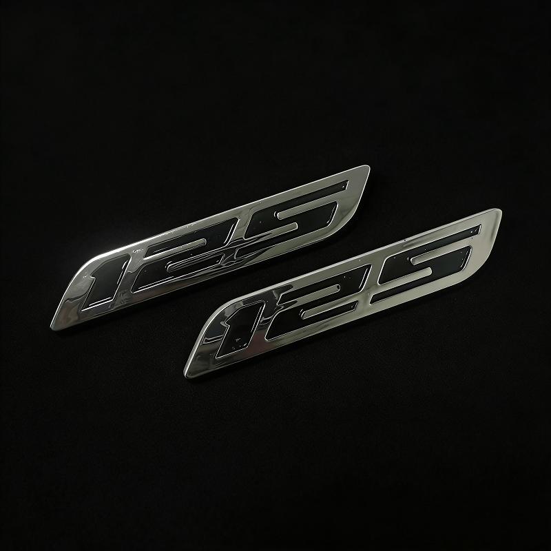 125 ABS Hard Label Modified Car Motorcycle Logo Tail Labe Body Sticker Tail Label Side Label 3D Decorative Sticker