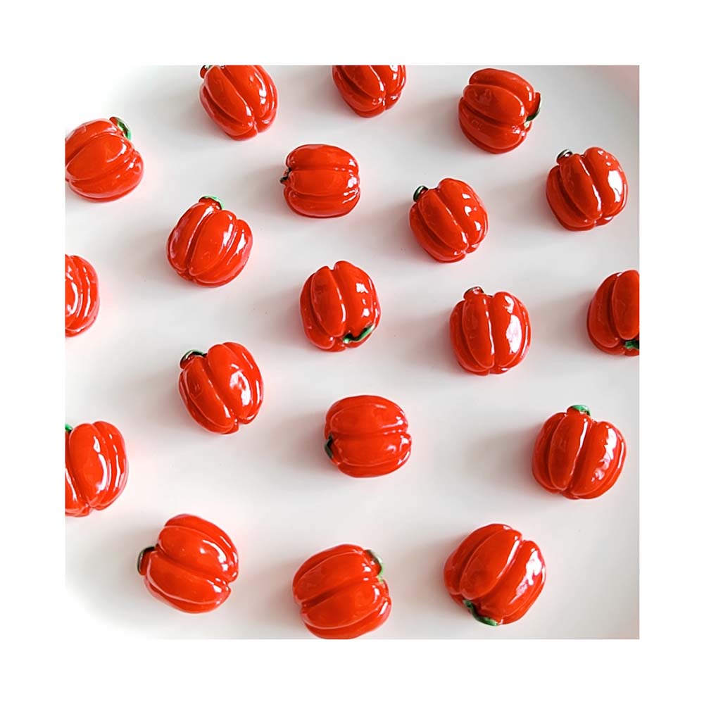 DIY Vegetable Miniatures Cute Resin Bell Pepper Chili Pumpkin Cauliflower Doll House Kitchen Accessories