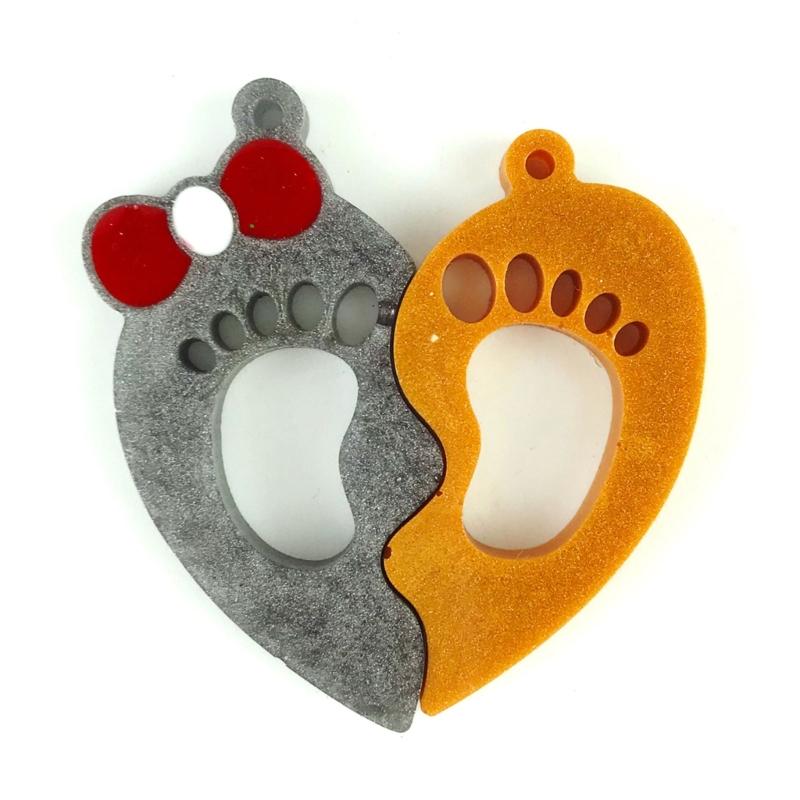 Foot Silicone Resin Mold,Foot Epoxy Resin Casting Mold for DIY Crafts Car Pendant Jewelry Making Keychain Silicone Mold