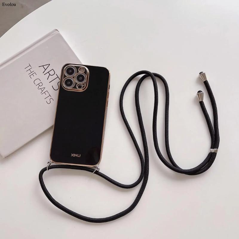 Crossbody lanyard Plating Case For Honor 400 Lite Soft TPU Lens protection Shockproof Cover For Honor 400 Pro 200 Smart 90 Lite