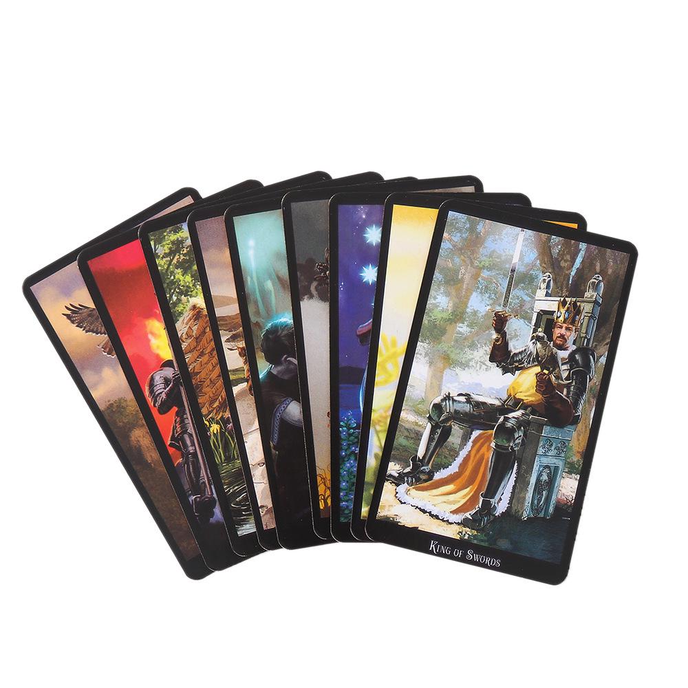 Baraja de Tarot Dorado con Caja de Hierro e Instrucciones
