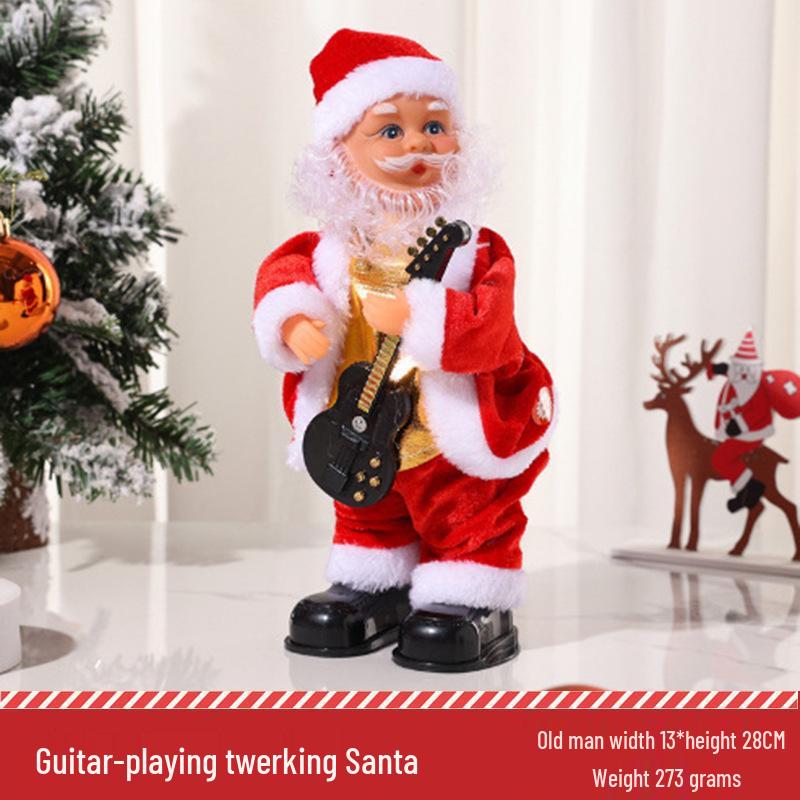 Santa Claus Climbing Rope Tree Ornaments - Christmas Wall Hanging Decorations