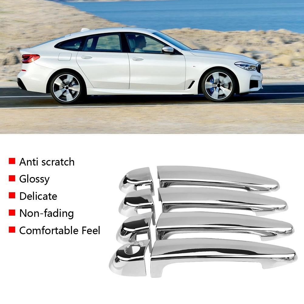 8 Pcs Car Chromium Electroplating Door Handle Cover Trim for BMW X1 X3 X5 X6 2010 2013