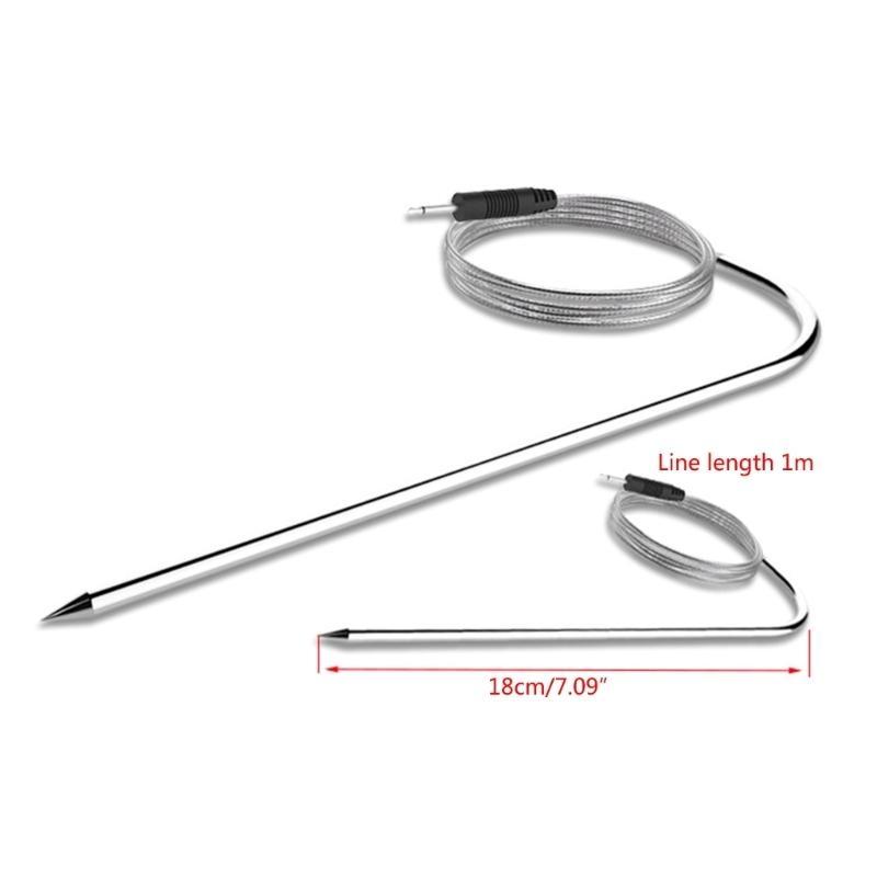 Digital Thermometer for Cooking Grilling BBQ Thermometer with LCD Backlight Stainless Steel Probe for Kitchen