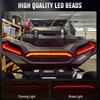 12V RZR XP Red Tail Brake Light Rear Center Accent Lamp Taillight For Polaris RZR XP 1000 Turbo Sportsman 1000 XP 2019 2020 2021