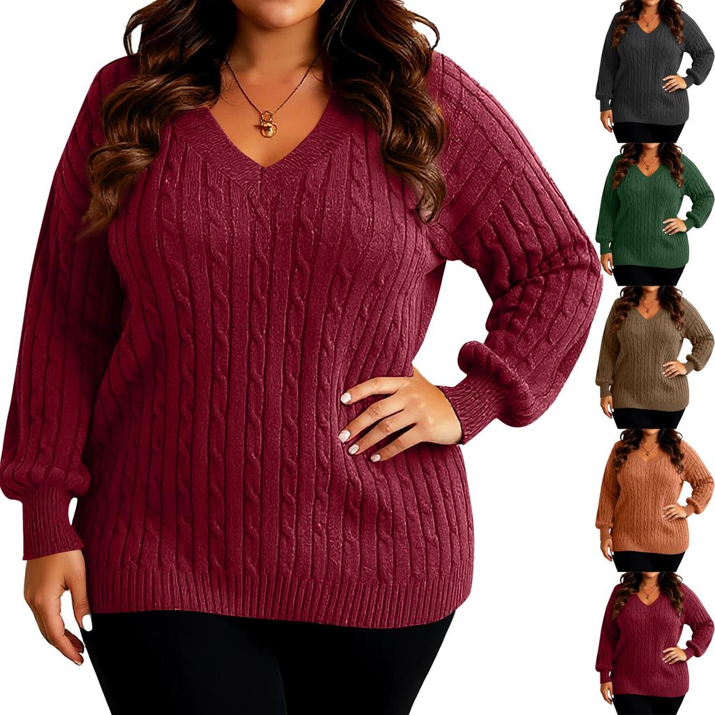 Women's Fashion Casual Solid Color Oversized  Long Sleeve Loose Fit Top