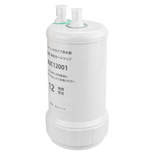 VOICES BUC12001 Water Purification Cartridge, 12-Substance Removal Type, Replacement Cartridge for UZC2000 Built-in Water Purifier, Mitsubishi Rayon (