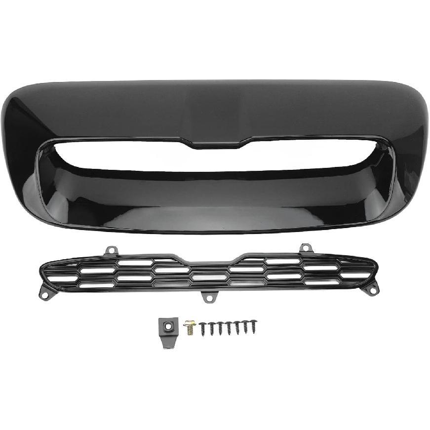 2PCS Front Engine Hood Vent Trim, Engine Hood Bonnet Trim Air Outlet Cover Replacement For S R56 R55 R57 R58 R59