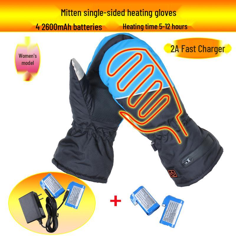 Rechargeable Electric Heating Gloves for Men & Women - Winter Motorcycle Double-Sided Heating