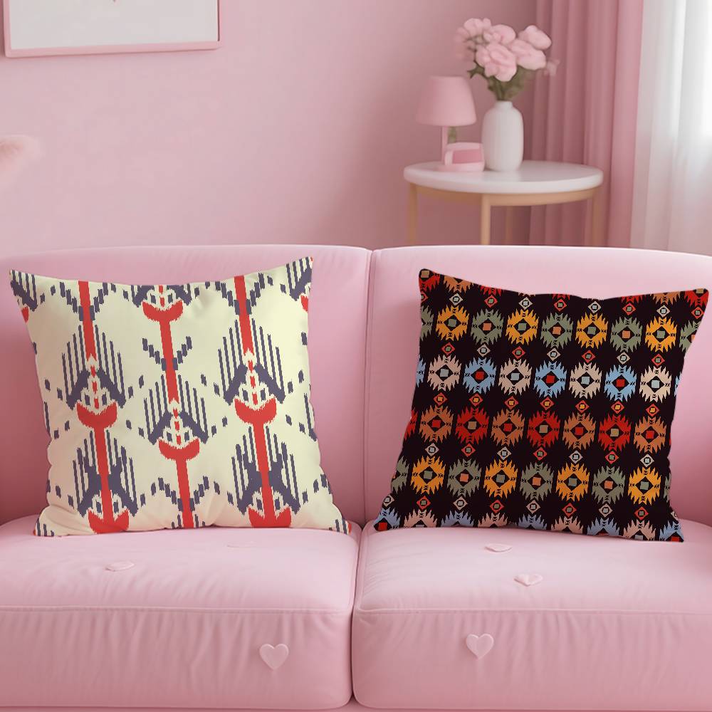 ART Native Fabric Pattern Pillow Case Pattern Printing Pillowcase Living Room Sofa Cushion Cover Bedroom Room Decor