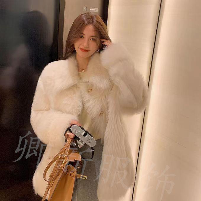 Qianjin Wind Fur New Coat Women's Autumn and Winter Outer Wear Plush Women's Loose
