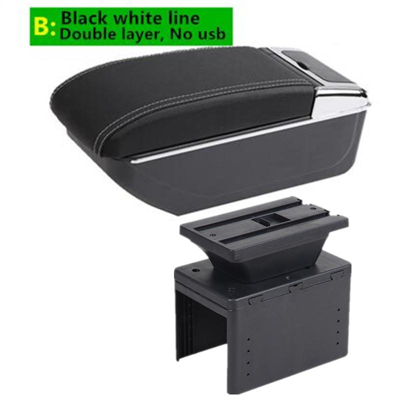 Universal Car Armrest Universal Model Armrest Box Auto Central Storage Box with USB LED Light Retrofit Parts Car Accessories