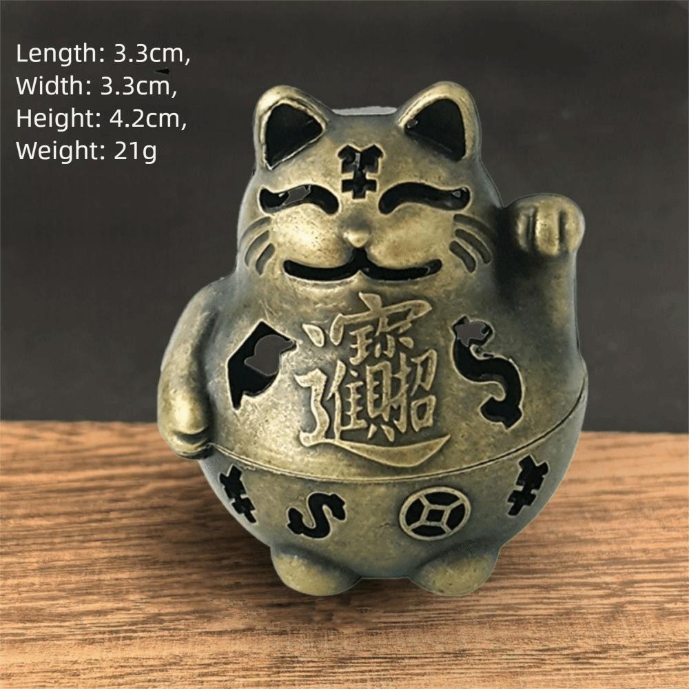 New Chinese Style Incense Burner Zinc Alloy Good Symbolism Incense Holder Lotus Lucky Cat God of Wealth Incense Burning