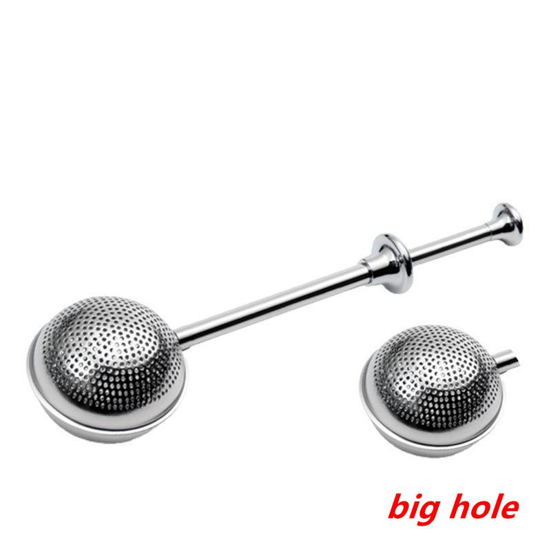 Retractable Design Tea Infuser Filter 304 Stainless Steel Ball & Pipe Shape Tea Strainer Kitchen Tea Brewing Accessory