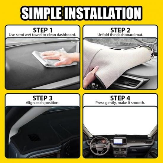 Car Dashboard Mat Sun Cover Pad DashMat For Ford Maverick  23 2024 2025 EXV