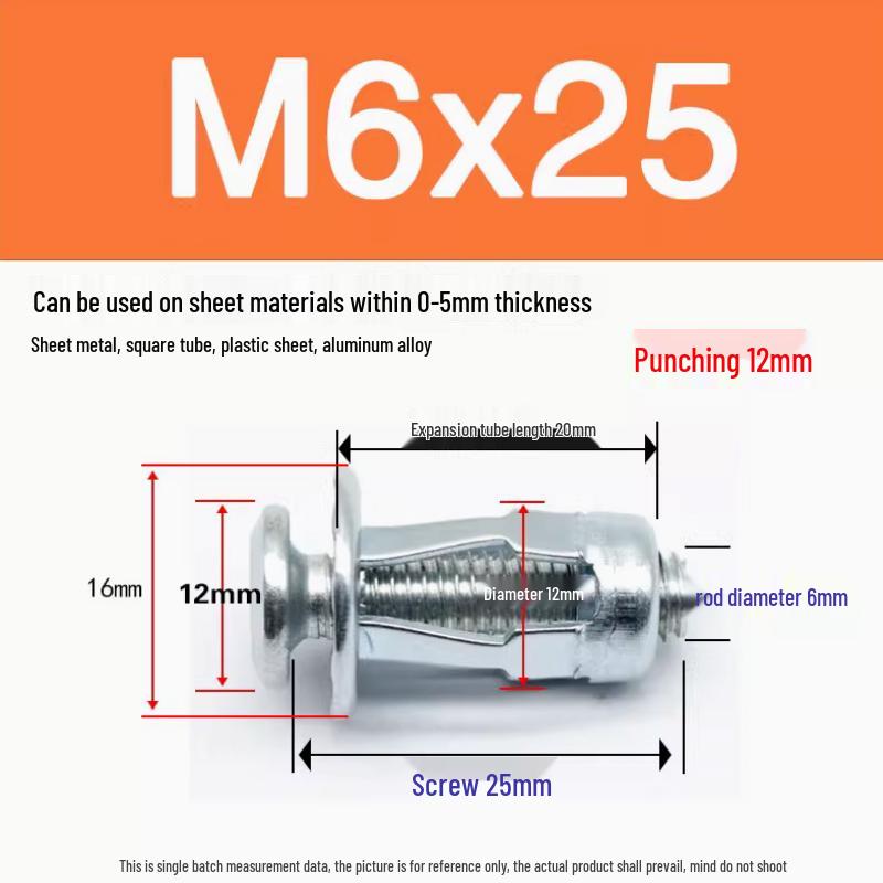 M4 Lantern Type Rivet Expansion Nut for Sheet Metal and Iron Plate