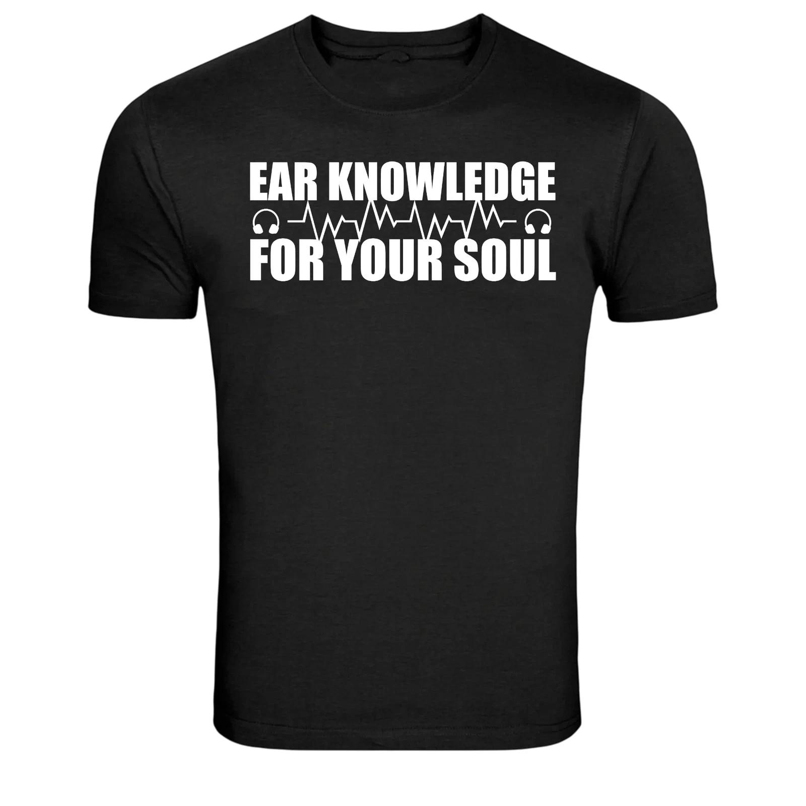 Ear Knowledge For Your Soul Music Headphones Graphic T-Shirt M