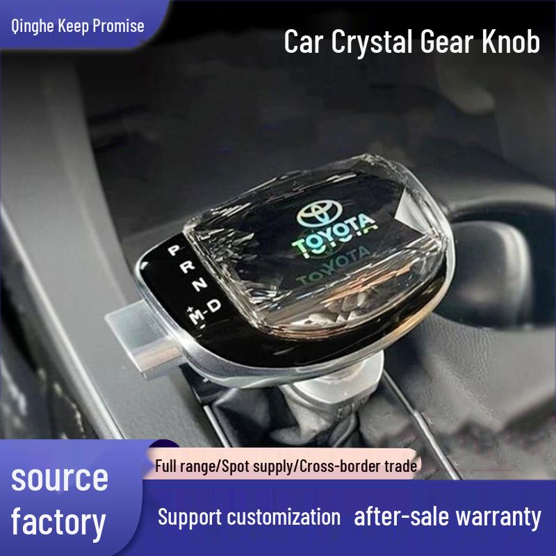 

Хрустальная ручка переключения передач для Corolla Cross, Frontlander, Levin, Camry и Avalon Genuine Leather (specify gear letters)