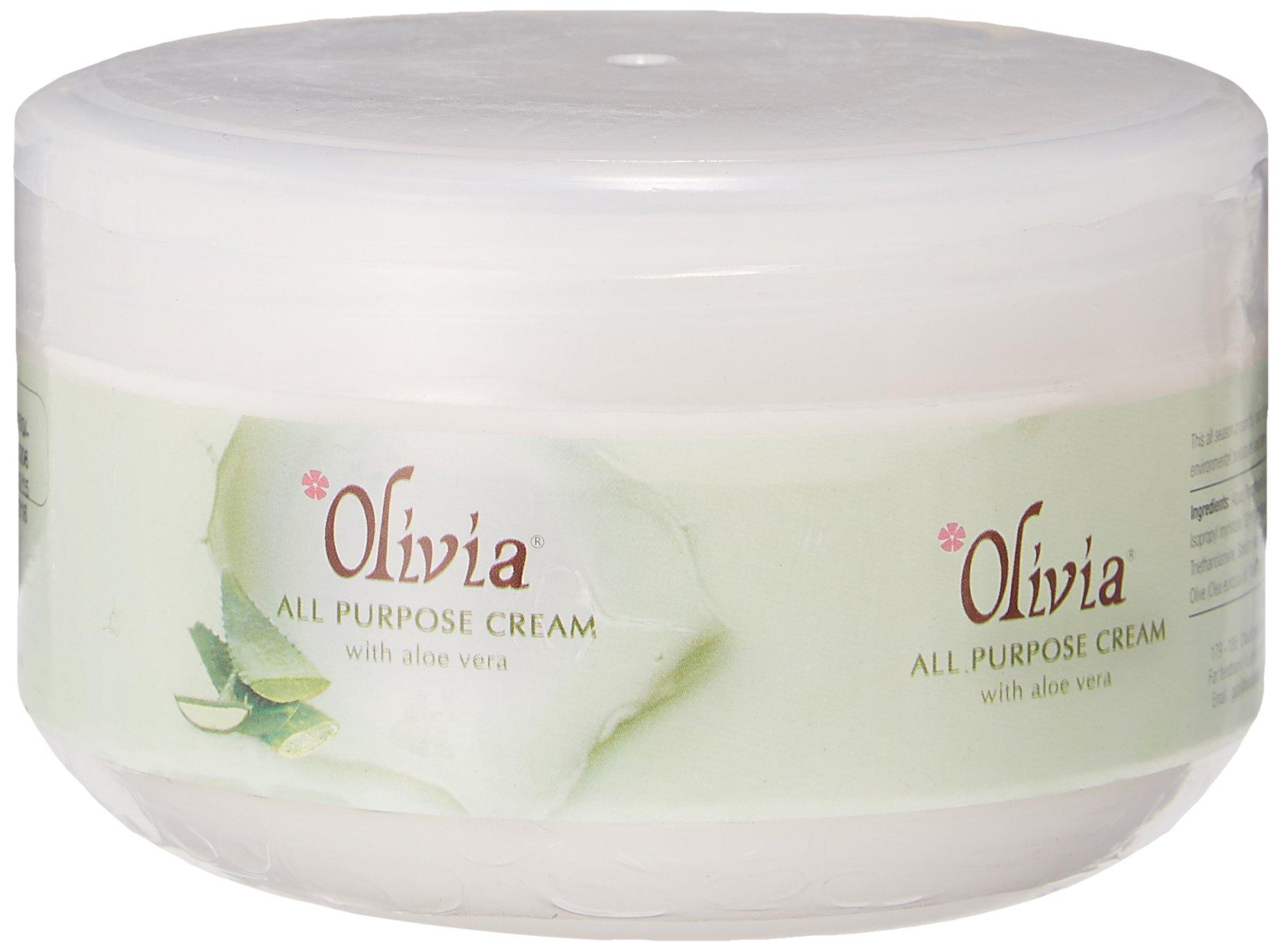 Olivia Professional Herbal All Purpose Cream with Aloe Vera | Face Massage Cream for Men & Women | Hydrating, Nourishing & Moisturising Cream for D