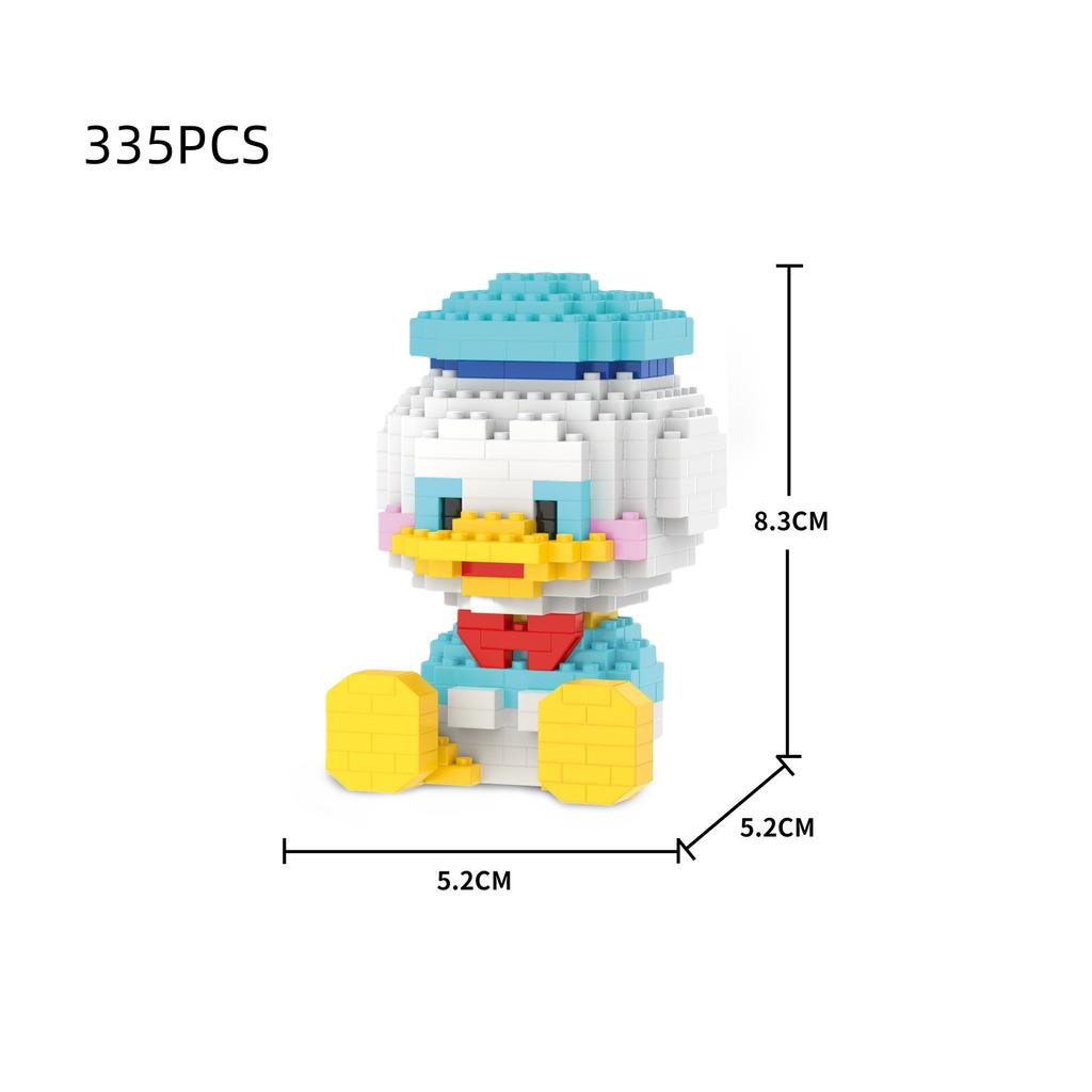 Cute Particle Building Blocks Toys Mickey Minnie Mickey Mouse Building Blocks Assembly Toys Birthday Gifts Halloween Christmas