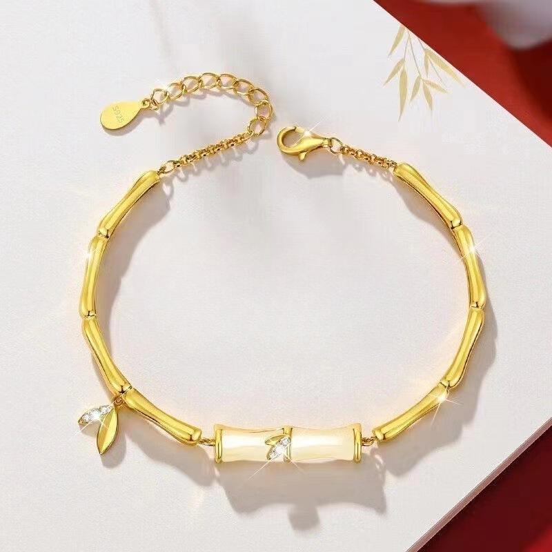 Jewelry Bamboo Bracelet Growing Bamboo Bracelet National Style Niche Light Luxury Trend Jewelry