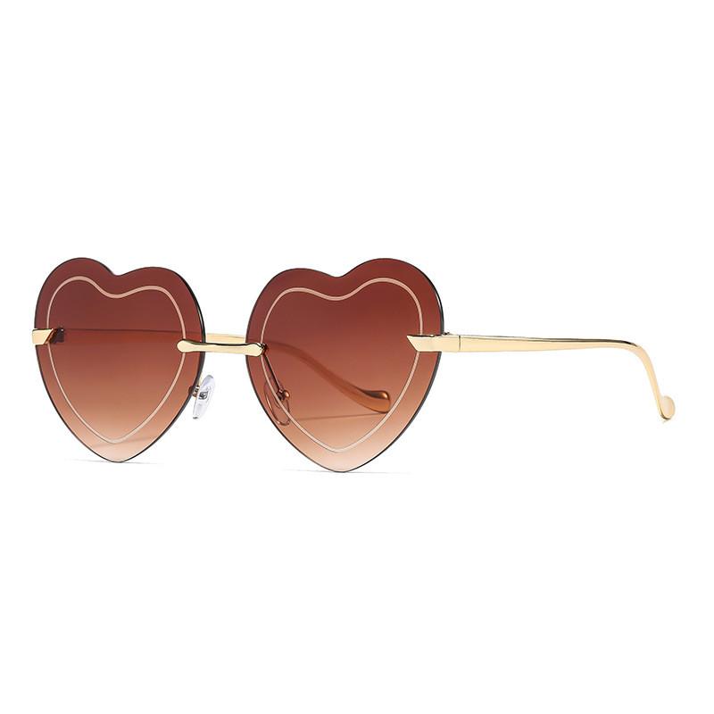 Womens Heart Shaped Sunglasses Uv400 Polarized Outdoor Fashion Accessory For Summer