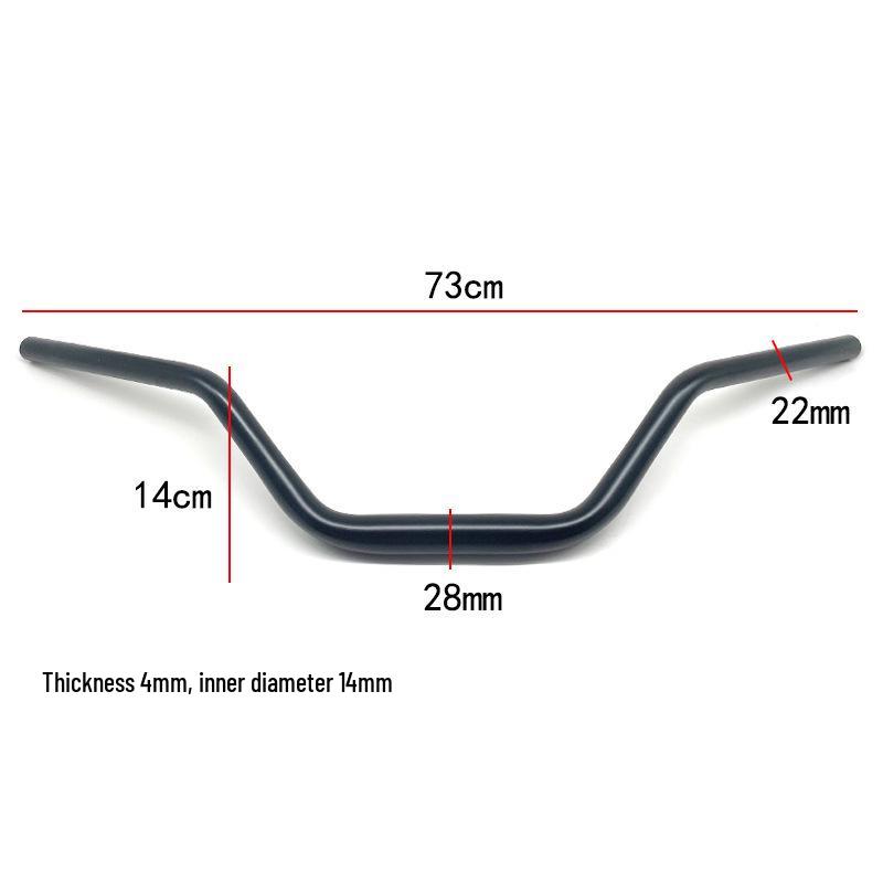 GV300 Voge, Leoncino 500, Zongshen RE3, Benda Jinjila Retro Mod Variable Diameter Motorcycle Handlebar