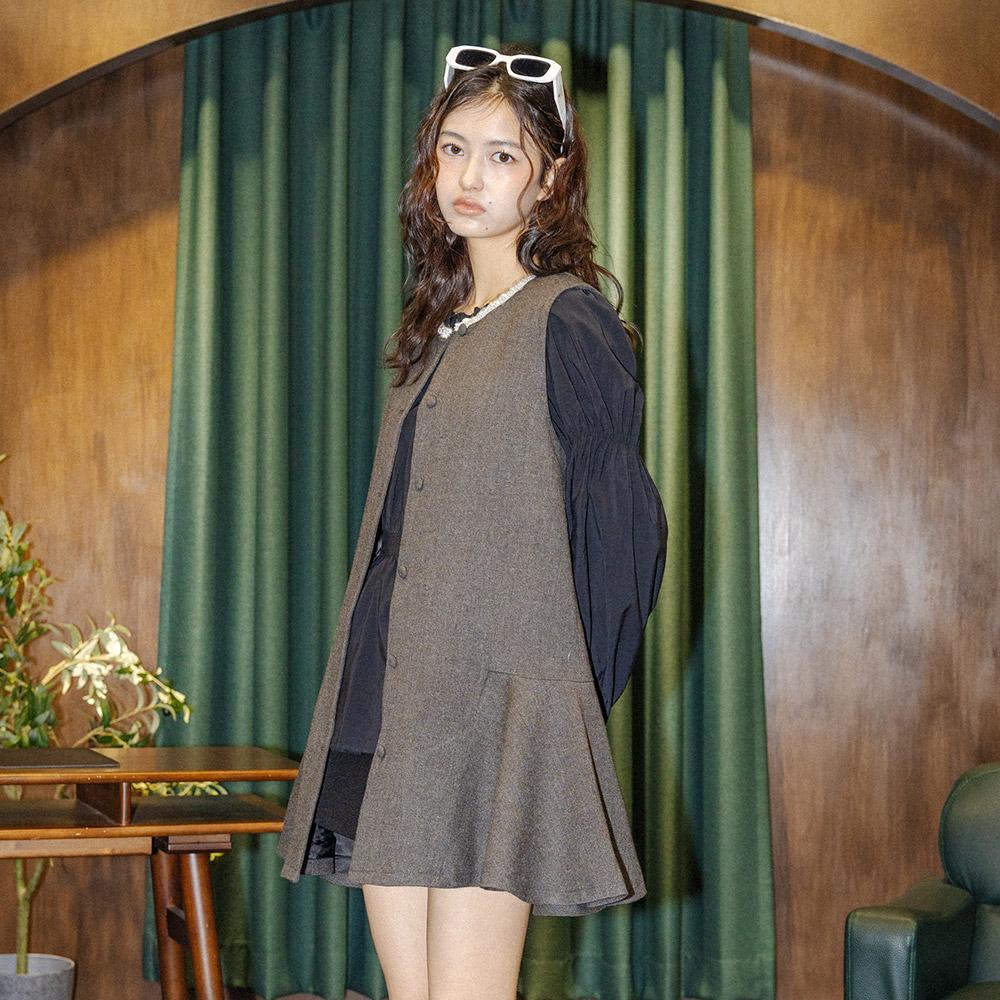 Deondeulob Dd_Classic Mood Mini Dress_Gray