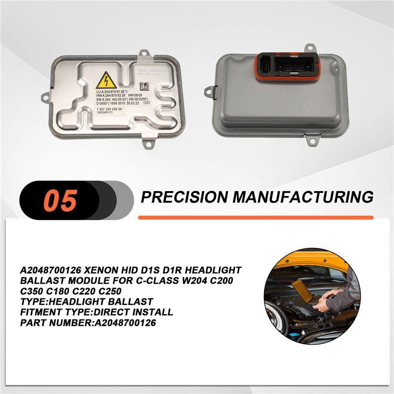 A2048700126 Xenon HID D1S D1R Headlight Ballast Module For C-Class W204 C200 C350 C180 C220 C250