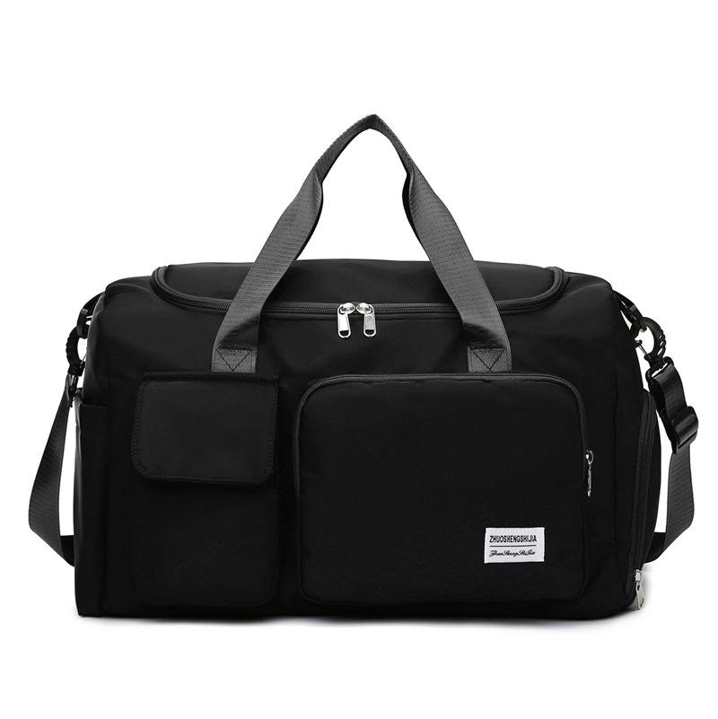 Large Capacity Travel Handbag: Ideal for Casual, Business, Outdoor Sports, with Wet/Dry Separation & Crossbody Feature.