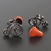 Kamakura Cufflinks Workshop Bicycle Saddle Cufflinks cf1895 &