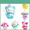 Adorable Llavero Colgante de Peluche de Sanrio Kuromi Muñeco Relleno Para Regalos de Niños