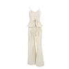 1116 spring and summer new fashion suspender vest high waist wide leg trousers two-piece set design temperament commuter French