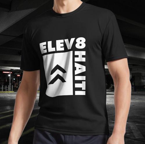 

Elev8 Haiti white Logo Active T-Shirt Funny Size S to 5XL 3XL