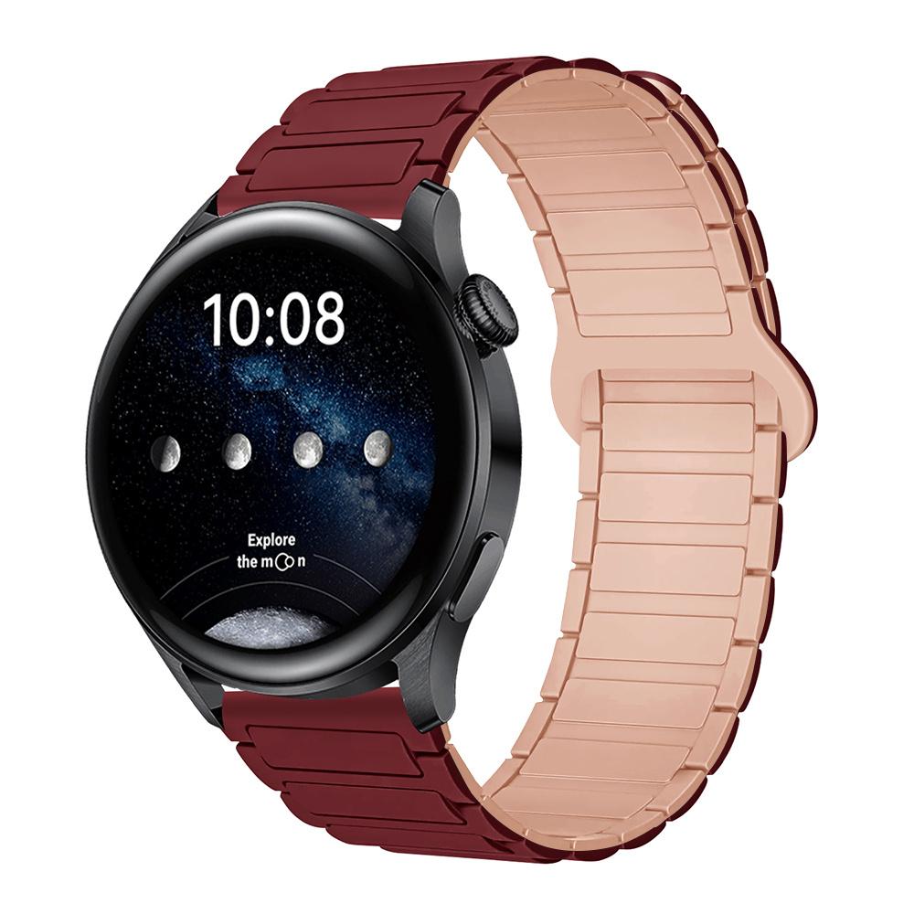 18mm 22mm 20mm Magnetic Silicone Strap For Samsung Galaxy Watch 7 6 5 4 44mm 40mm Sports Band For Galaxy Watch 4 6 Classic 47mm Huawei GT 4/5/6 41mm