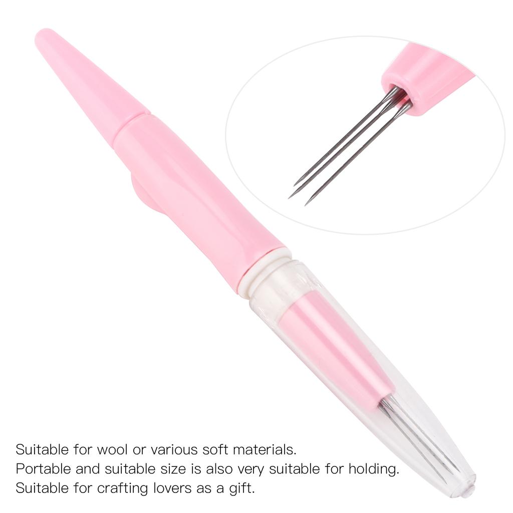 3‑Needle Felting Pen Comfortable Feel Felt Poke Needle for Household Use Stuff