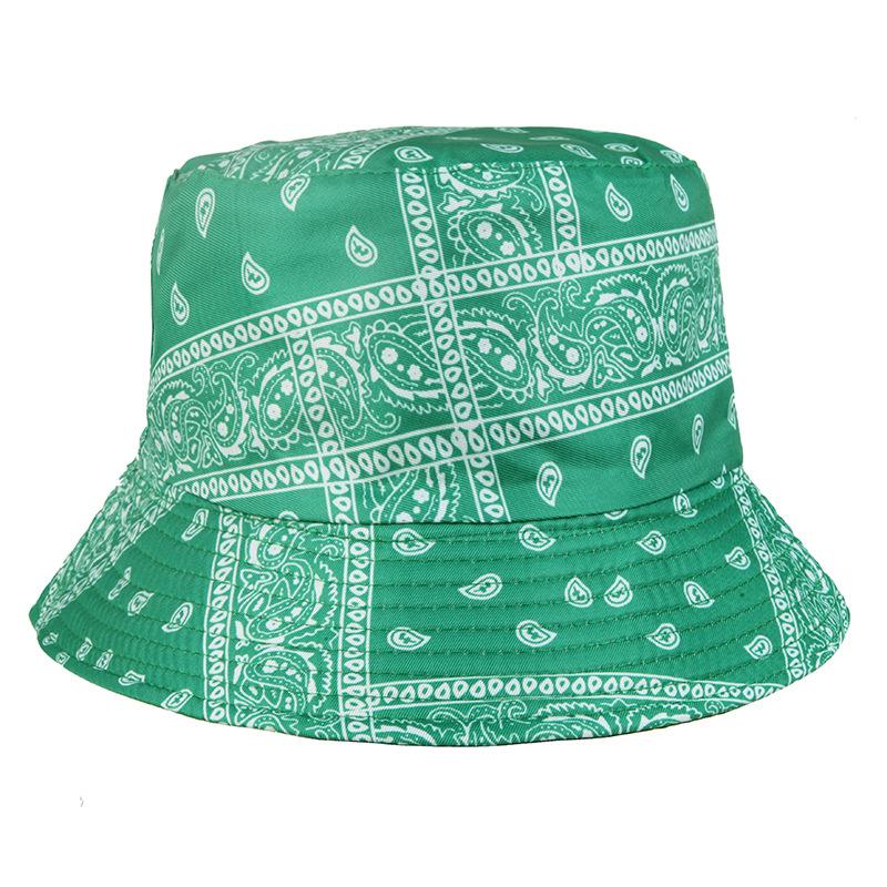 Summer Women's Shade Breathable Two-sided Bucket Hat Foldable Sunscreen Sun Hat Outdoor Sports Casual Fashion Floral Print Beach Cap