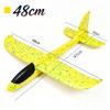 Foam Glider Airplane Toy 38/48cm Hand Launch Throwing Plane with 2 Flight Modes EPP Foam Stunt Plane for Kid Outdoor Sports Game