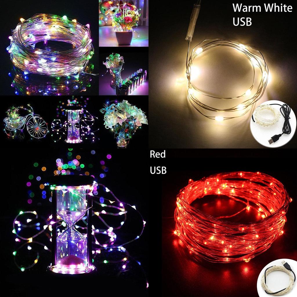 Premium 5/10m Usb Led Copper Wire Fairy Light Strip Lamp For Timeless Home Decor